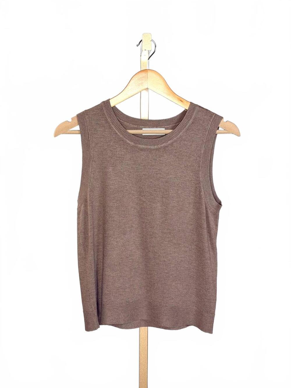 NEW BE COOL women's essential poise sweater tank in mocha